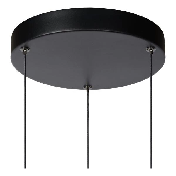 Lucide MARGARY - Hanglamp - Ø 28 cm - LED Dimb. - 3x4W 2700K - Zwart - detail